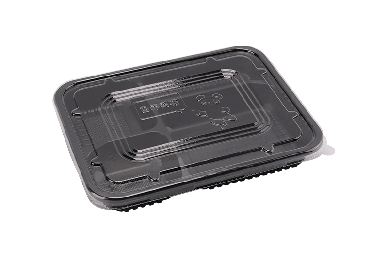 Eco-friendly Plastic Four Grid Lunch Box