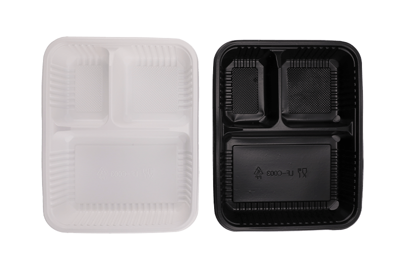 Eco-friendly Three Grid Lunch Box