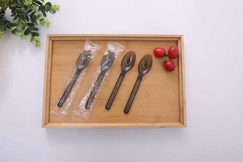 Type D: Biodegradable Transparent Black Spoon