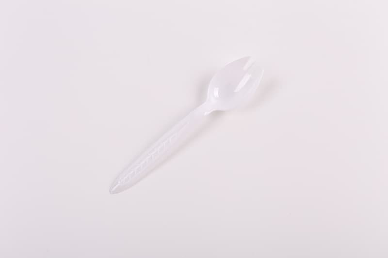 Type C: Disposable Black And White Pointed Handle Big Fork