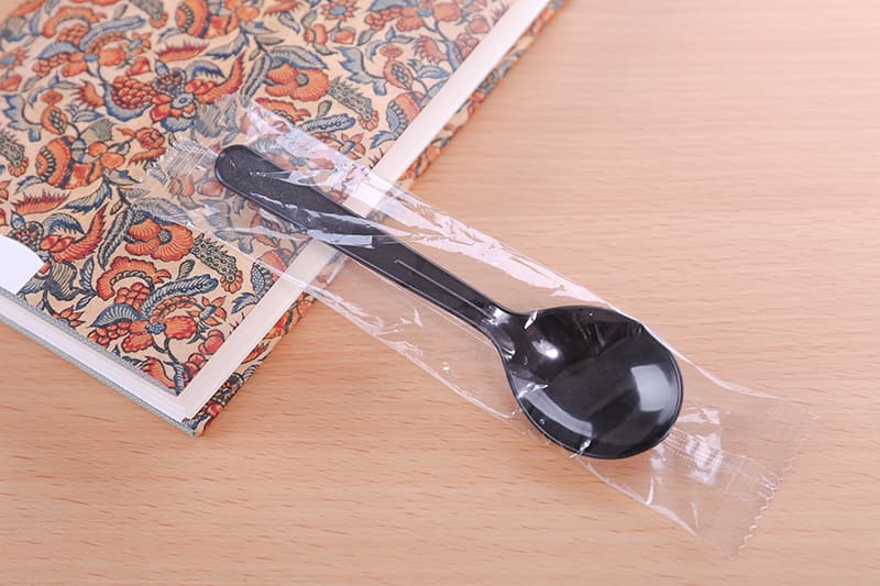 Type B: Disposable Black And White Big Spoon