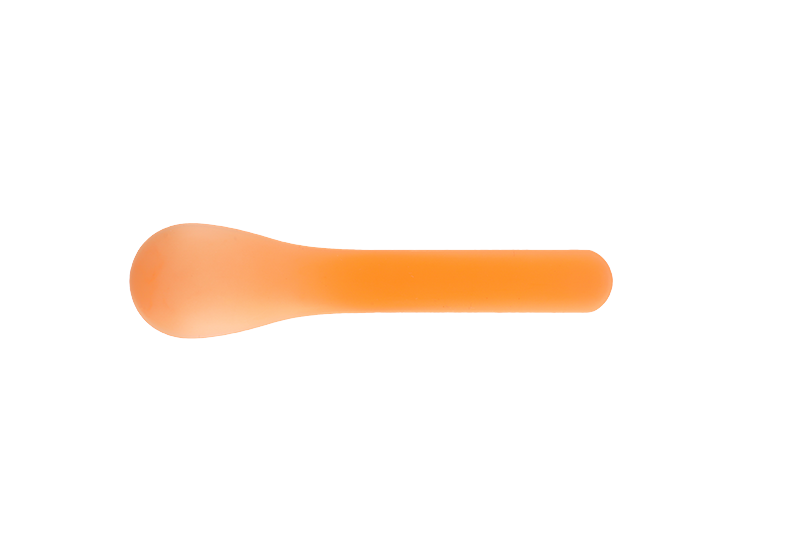 Disposable Plastic Baby Safety Discolored Ice Cream Spoon