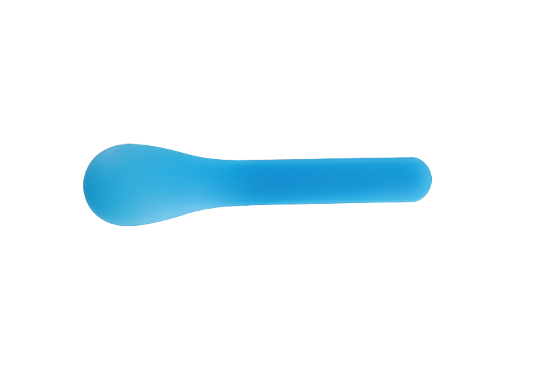 Disposable Plastic Baby Safety Discolored Ice Cream Spoon