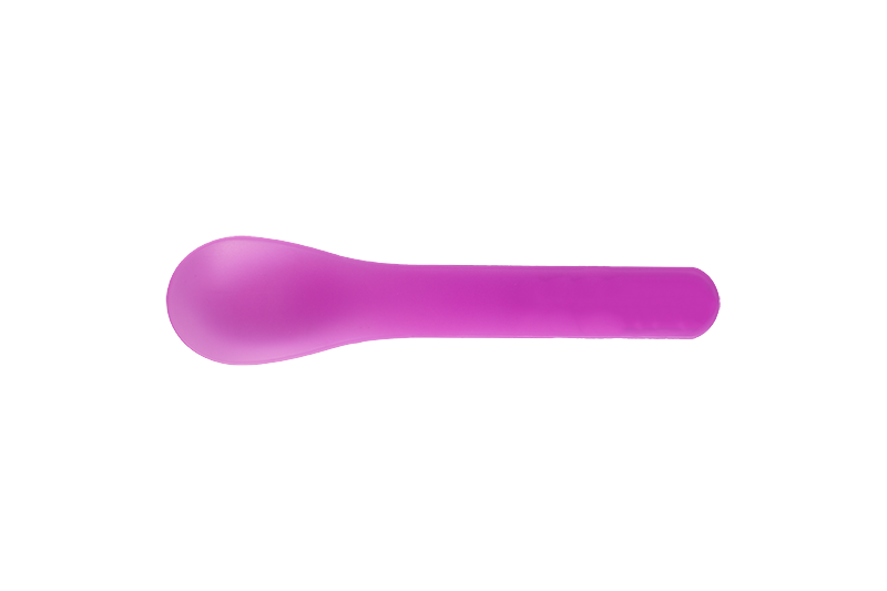 Disposable Plastic Baby Safety Discolored Ice Cream Spoon