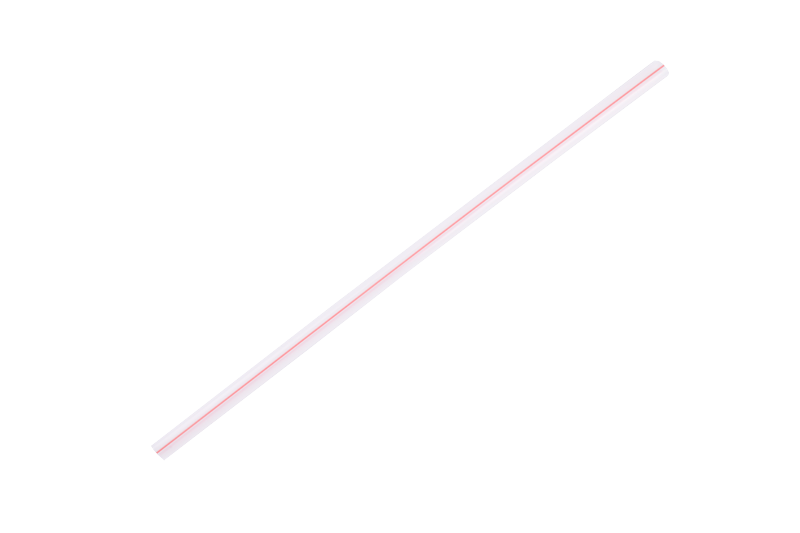 Disposable Plastic Dia 0.7cm Juice Drinking Straw