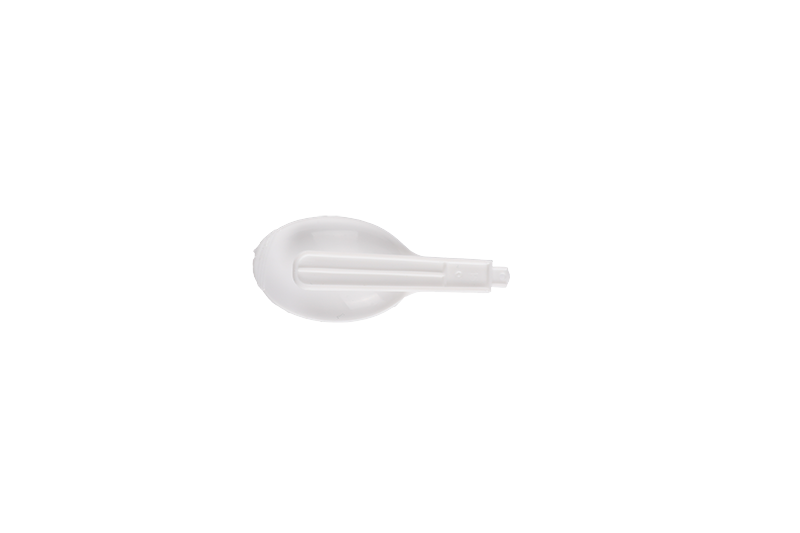 Disposable Plastic White Takeaway Folding Round Middle Size Spoon  