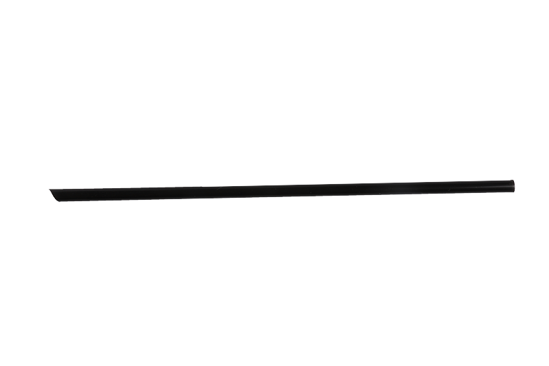 Disposable Pastic Dia 0.5cm  Black Color Coffe Straw 