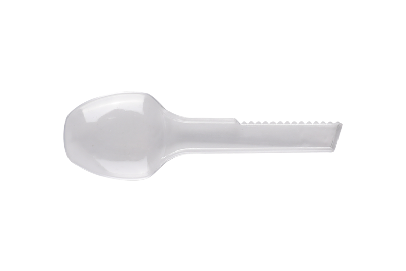 Disposable Plastic Round Shape Buddiing Spoon With Sawtooth