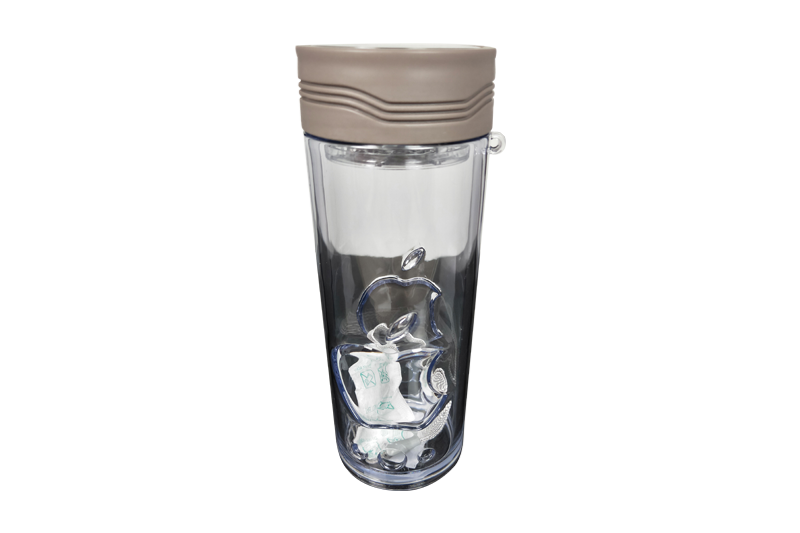 3D Apple Pattern Drinking Cup W Detachable Rope