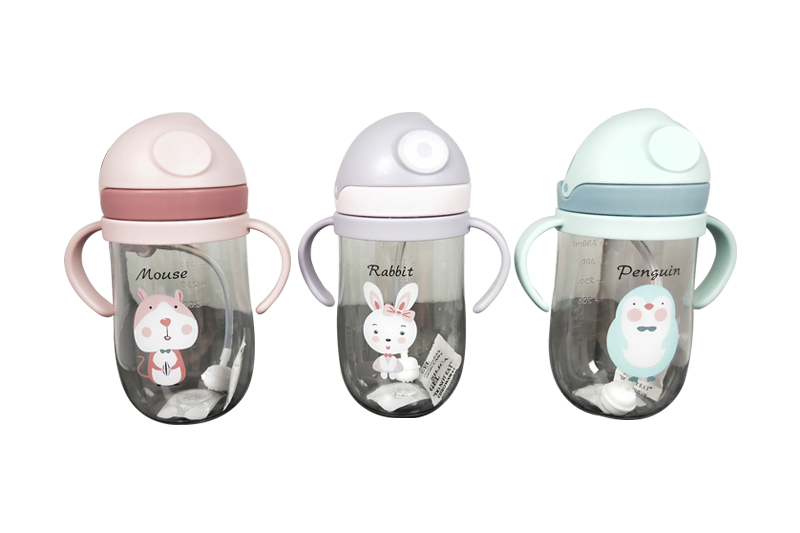 400ml Plastic BPA Free Kinds Drinking Cute Water Glass