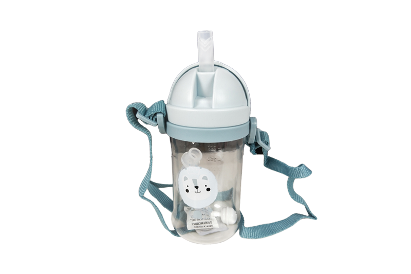 400ml  Children Straw Water Bottle With Hanger