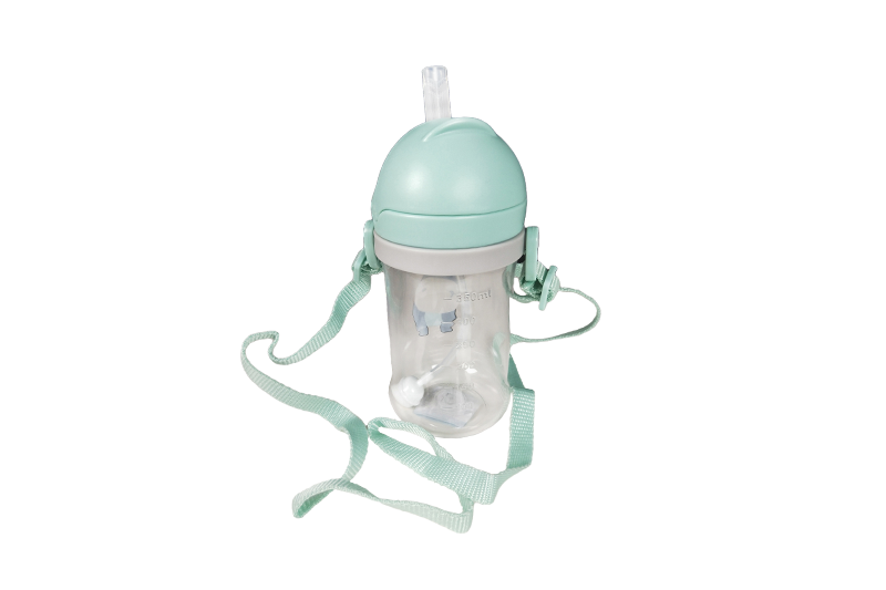 400ml  Children Straw Water Bottle With Hanger