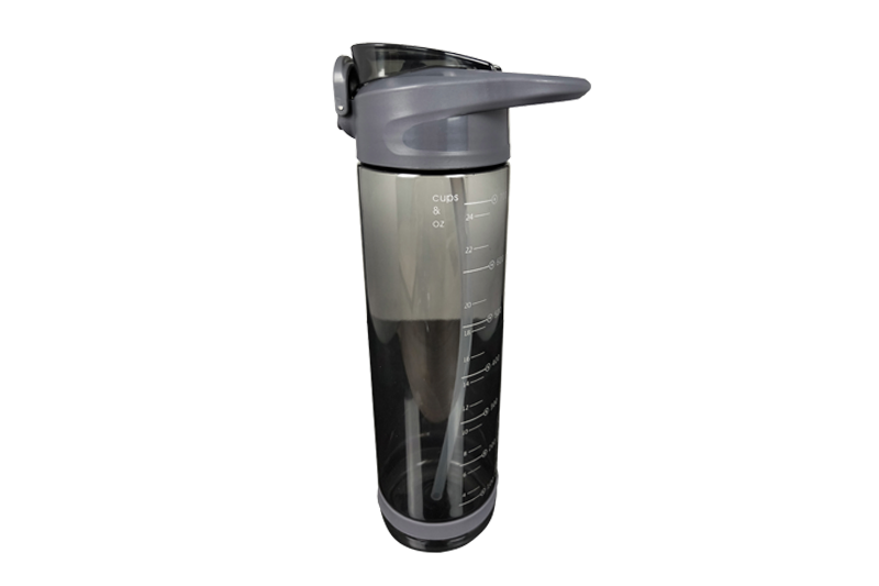 850ml Plastic High-Capacity Water Bottle W Straw Inside